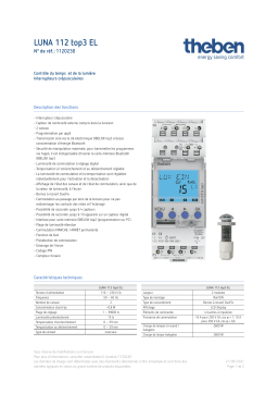 THEBEN LUNA 112 top3 EL Fiche technique