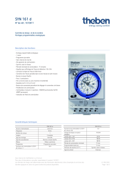 THEBEN SYN 161 d Fiche technique