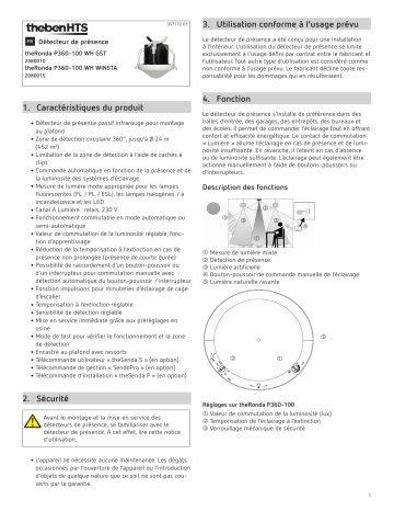 theRonda P360-100 WH GST | THEBEN theRonda P360-100 WH WINSTA Mode d'emploi | Fixfr