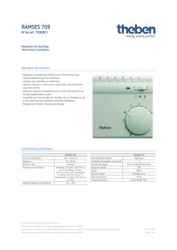 THEBEN RAMSES 709 Fiche technique