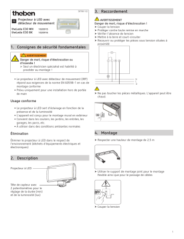 theLeda E30 BK | THEBEN theLeda E30 WH Mode d'emploi | Fixfr