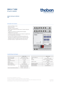 THEBEN BMG 6 T KNX Fiche technique