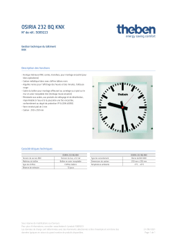 THEBEN OSIRIA 232 BQ KNX Fiche technique