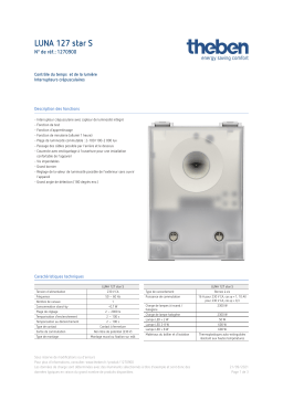 THEBEN LUNA 127 star S Fiche technique