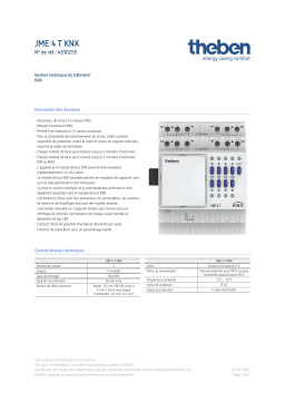 THEBEN JME 4 T KNX Fiche technique