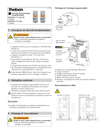 SELEKTA 171 top2 RC | THEBEN SELEKTA 172 top2 Mode d'emploi | Fixfr