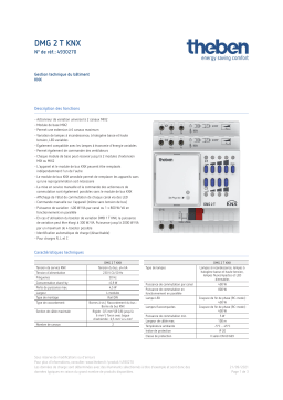 THEBEN DMG 2 T KNX Fiche technique