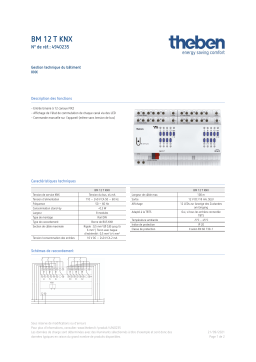 THEBEN BM 12 T KNX Fiche technique