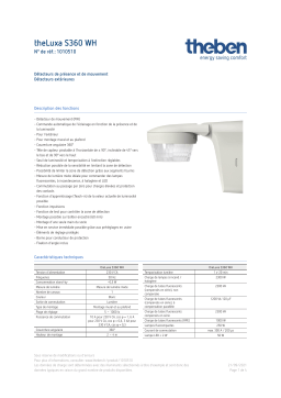 THEBEN theLuxa S360 WH Fiche technique