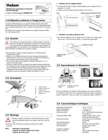 THEBEN LUXOR 412 Mode d'emploi | Fixfr