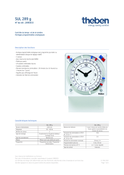 THEBEN SUL 289 g Fiche technique