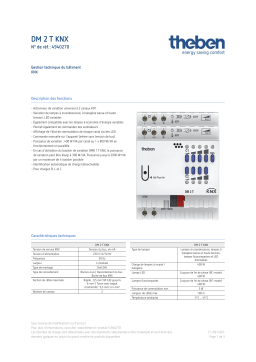 THEBEN DM 2 T KNX Fiche technique