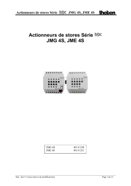 THEBEN JME 4 S KNX Manuel utilisateur