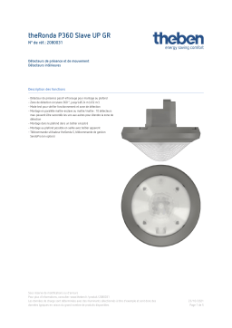 THEBEN theRonda P360 Slave UP GR Fiche technique