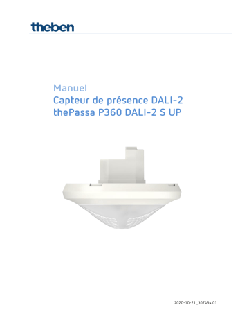 THEBEN thePassa P360 DALI-2 S UP WH Manuel utilisateur | Fixfr