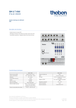 THEBEN BM 6 T KNX Fiche technique