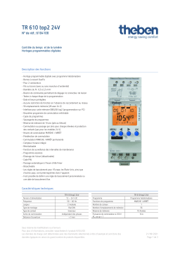 THEBEN TR 610 top2 24V Fiche technique