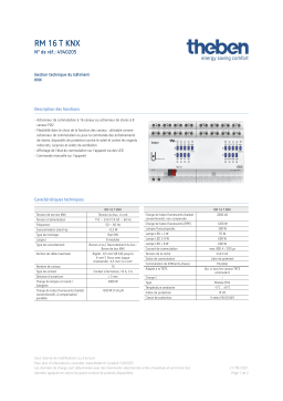 THEBEN RM 16 T KNX Fiche technique