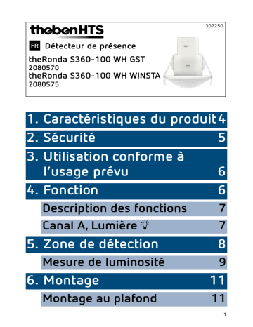 theRonda S360-100 WH GST | THEBEN theRonda S360-100 WH WINSTA Mode d'emploi | Fixfr