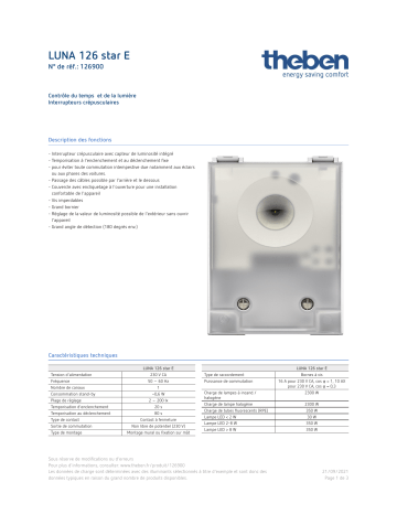 THEBEN 126900_fr Fiche technique | Fixfr