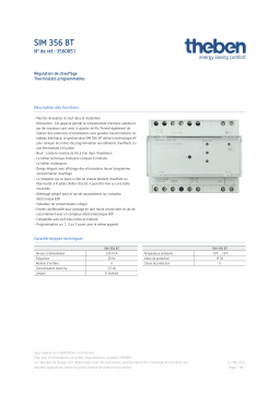 THEBEN SIM 356 BT Fiche technique