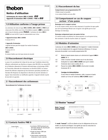 JMG 4 24V DC KNX | THEBEN JME 4 24V DC KNX Mode d'emploi | Fixfr