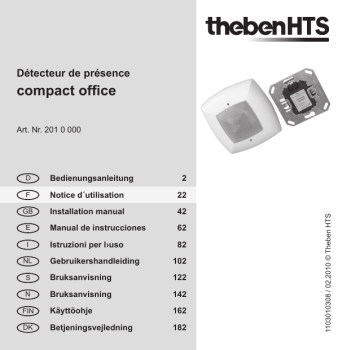 compact office BK | compact office SR | THEBEN COMPACT OFFICE Mode d'emploi | Fixfr