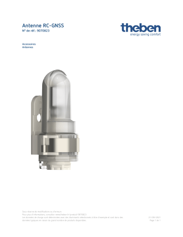 THEBEN Antenna RC-GNSS Fiche technique | Fixfr