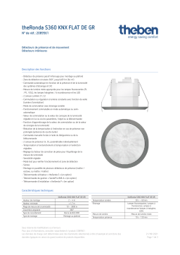 THEBEN theRonda S360 KNX FLAT DE GR Fiche technique