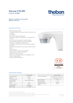 THEBEN theLuxa S150 WH Fiche technique