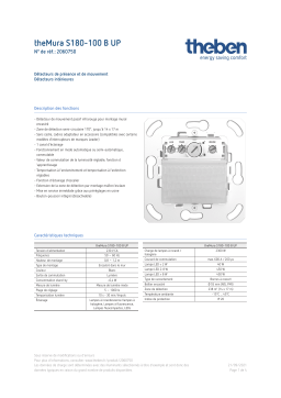 THEBEN theMura S180-100 B UP Fiche technique