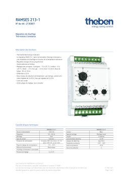 THEBEN RAMSES 213-1 Fiche technique
