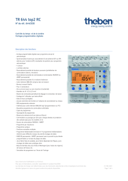 THEBEN TR 644 top2 RC Fiche technique