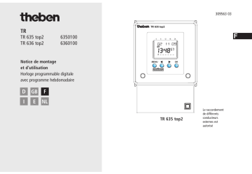 TR 636 top2 | THEBEN TR 635 top2 Mode d'emploi | Fixfr