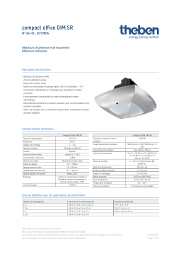 THEBEN compact office DIM SR Fiche technique