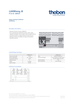 THEBEN LUXORliving J8 Fiche technique