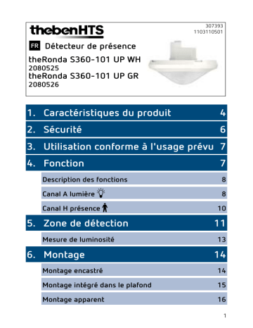 theRonda S360-101 UP WH | THEBEN theRonda S360-101 UP GR Mode d'emploi | Fixfr