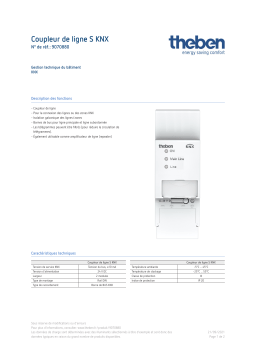 THEBEN Line coupler S KNX Fiche technique