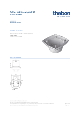 THEBEN Surface frame compact SR Fiche technique