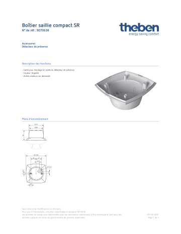 THEBEN Surface frame compact SR Fiche technique | Fixfr