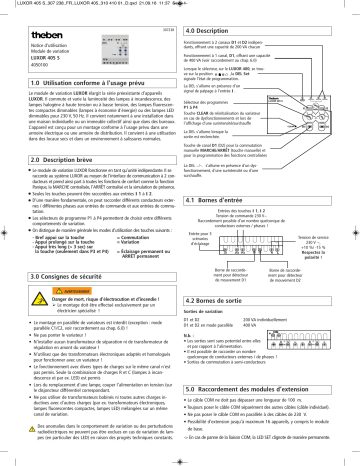 THEBEN LUXOR 405 S Mode d'emploi | Fixfr