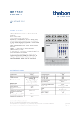 THEBEN RME 8 T KNX Fiche technique