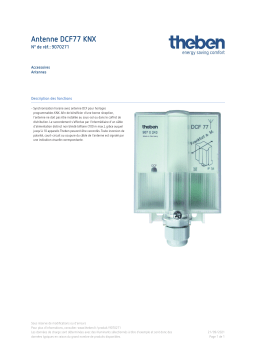 THEBEN Antenna DCF77 KNX Fiche technique