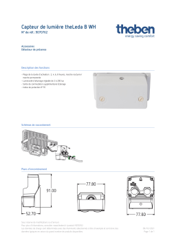 THEBEN Light module theLeda B WH Fiche technique