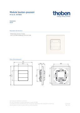 THEBEN 4-way push button module Fiche technique