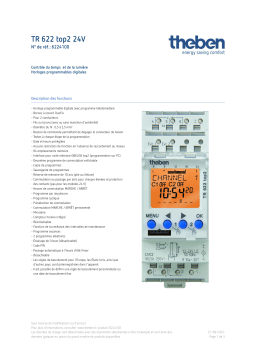 THEBEN TR 622 top2 24V Fiche technique