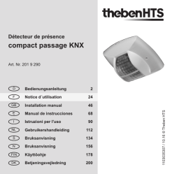 THEBEN compact passage KNX Mode d'emploi