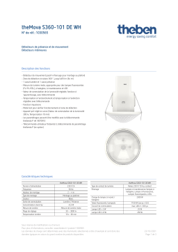 THEBEN theMova S360-101 DE WH Fiche technique