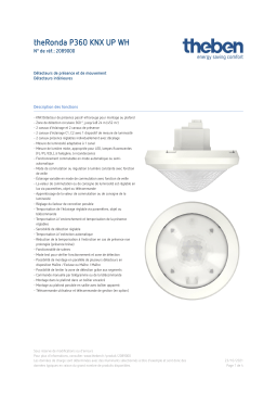 THEBEN theRonda P360 KNX UP WH Fiche technique