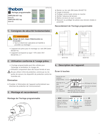 THEBEN SIMPLEXA 601 top Mode d'emploi | Fixfr